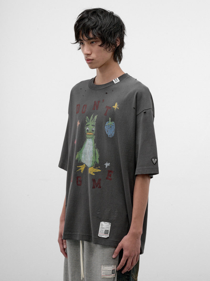 Distressed "Don't Tag Me" Tee (J17TS811-BLACK)
