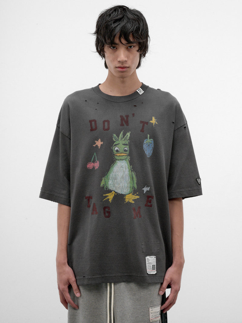 Distressed "Don't Tag Me" Tee (J17TS811-BLACK)