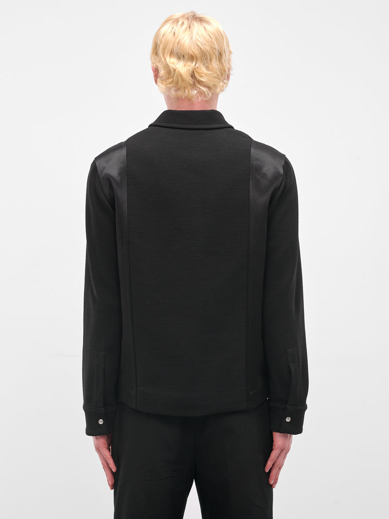 Black Double-Breasted Zip Jacket (J21DL0247-J20328-BLACK)