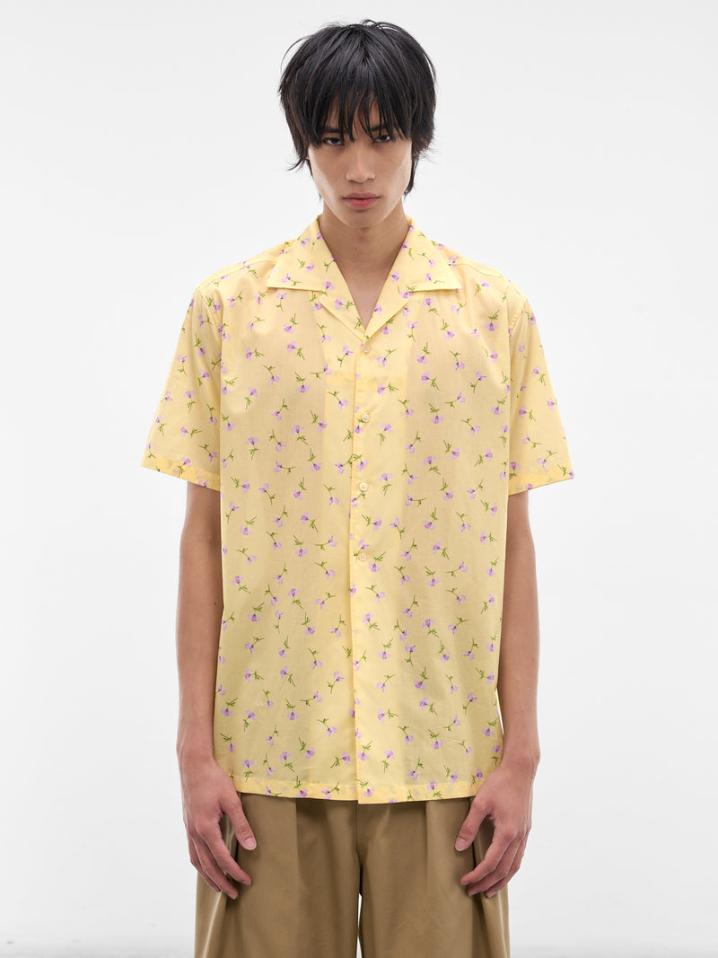 Yellow Floral Short Sleeve Shirt (J21DL0268-J45353-744-YELLOW)