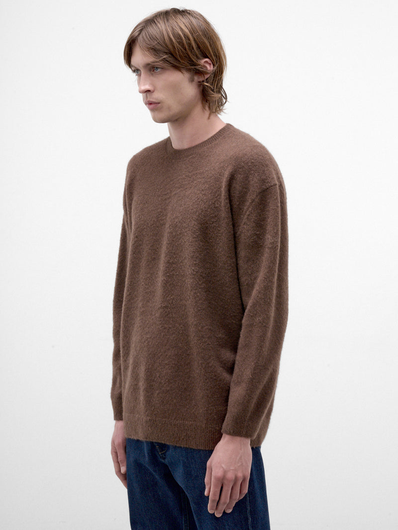 Espresso Wool-Silk Sweater (J21GP0234-J14884-208-ESPRESSO)