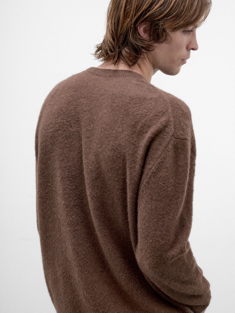 Espresso Wool-Silk Sweater (J21GP0234-J14884-208-ESPRESSO)