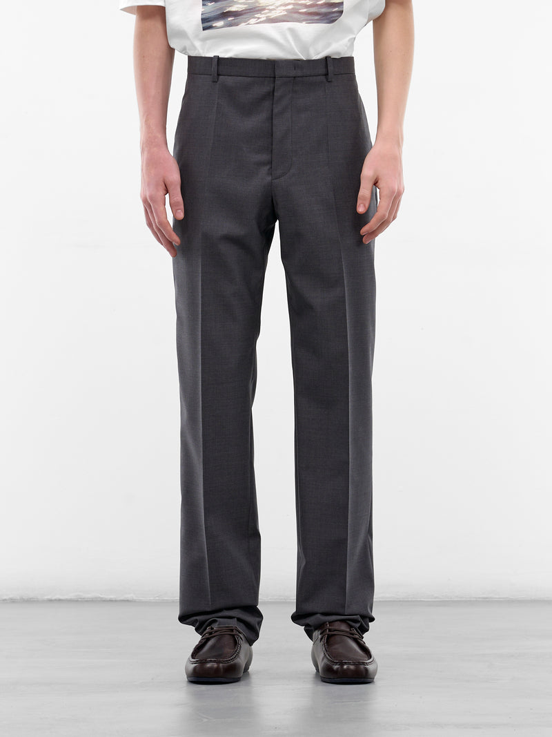 Gray Straight Tailored Trousers (J21KA0328-J40249-GREY)