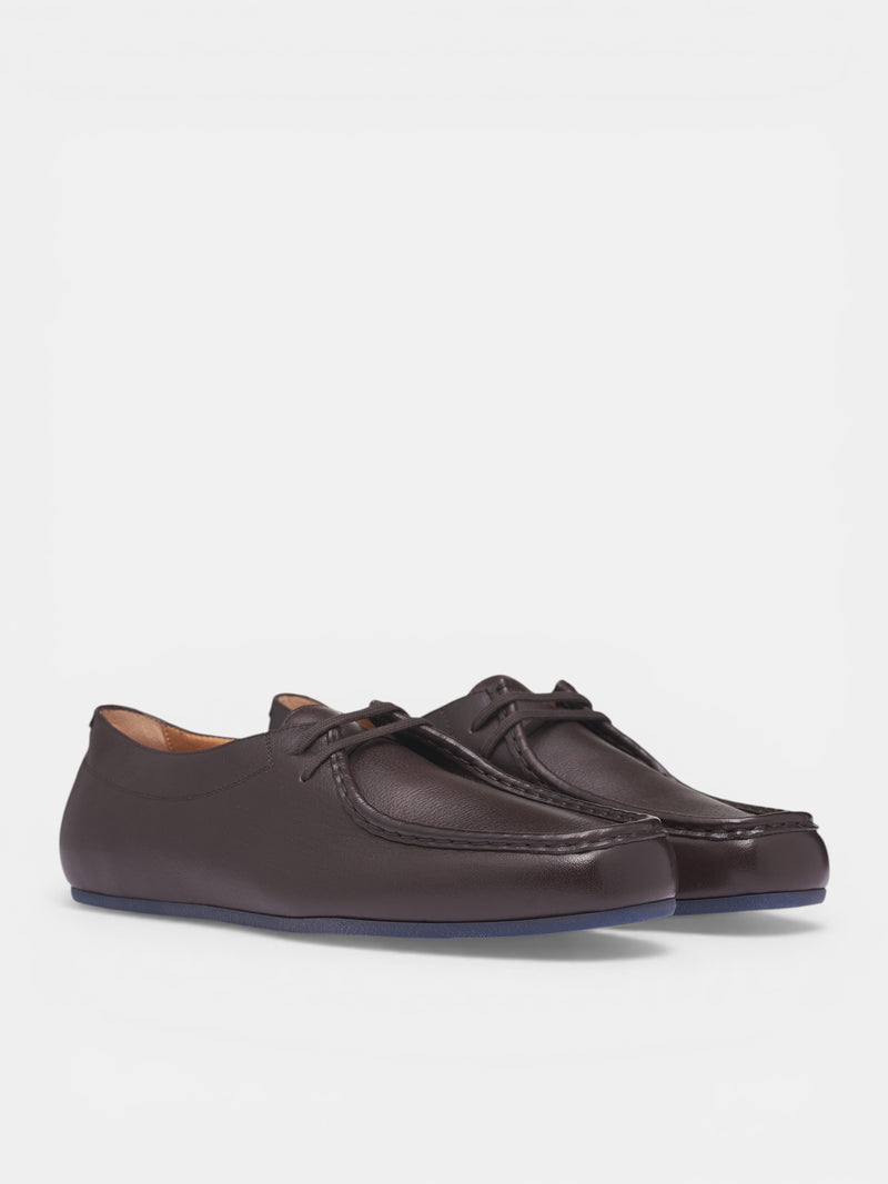 JIL SANDER Moc-Toe Leather Loafers | H.Lorenzo - right front