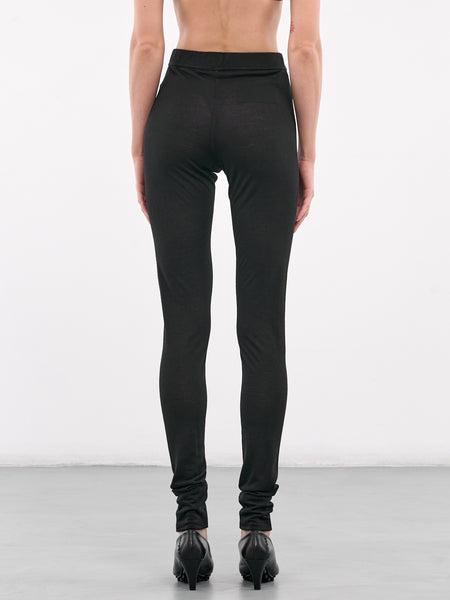 スパッツ・レギンス JIL SANDER BLACK COTTON LEGGINGS J40KA0029-