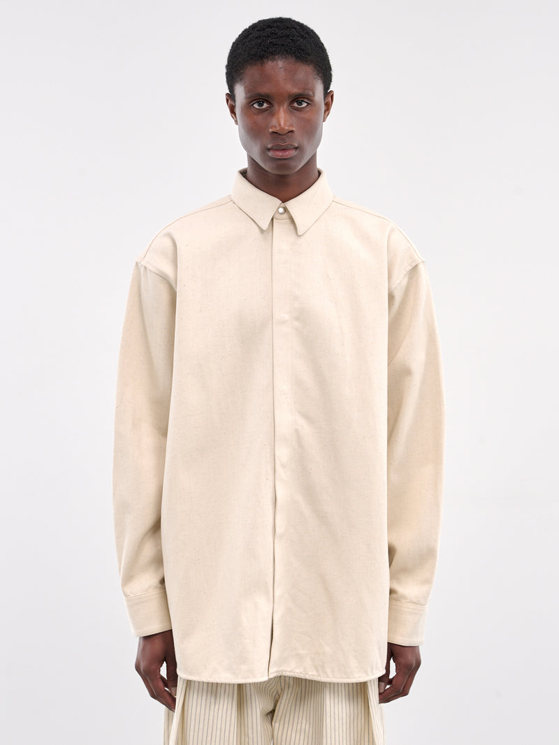 Button Up Shirt (J47DL0160-J45285-OFF-WHITE)