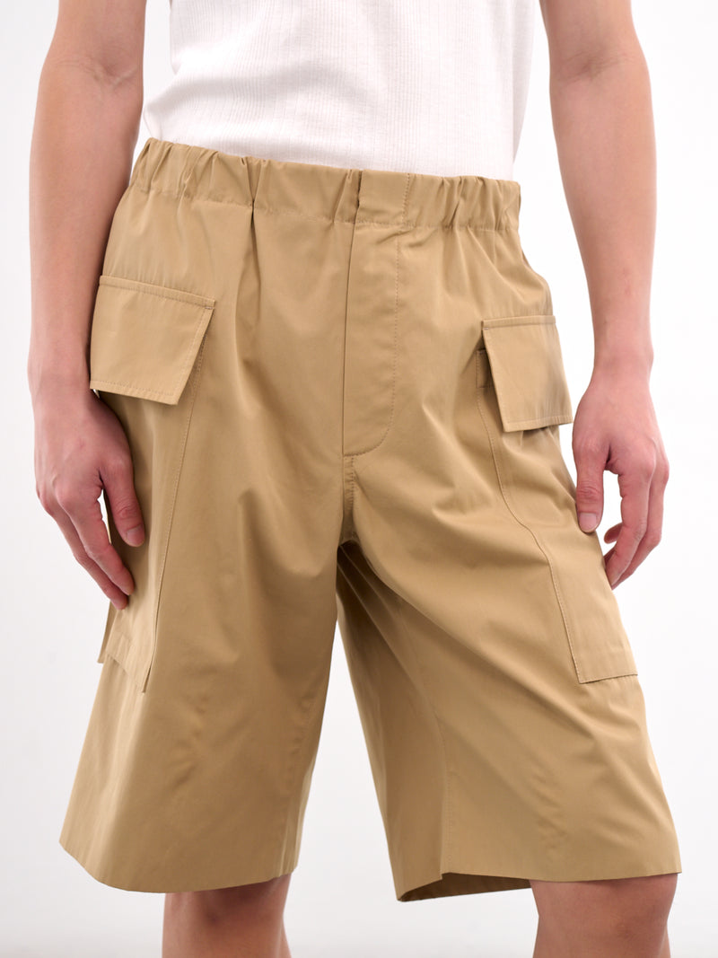 Elasticated Cargo Shorts (J47KA0279-J45292-235-CEREAL)