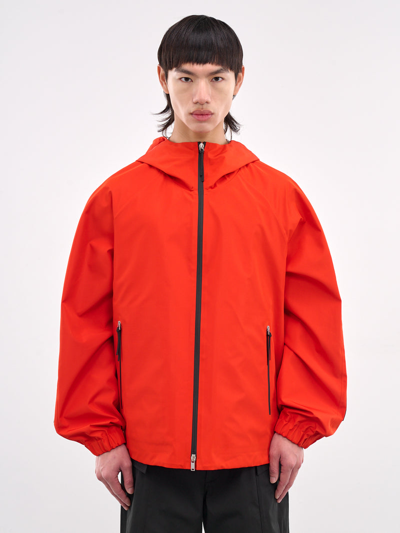 Zip Up Parka Jacket (J47SW0009-J70194-RED-BLACK)