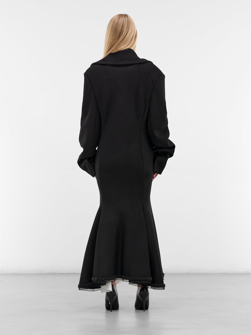 Black Silvio Wool Coat (JA19BL-SILVIO-BLACK)