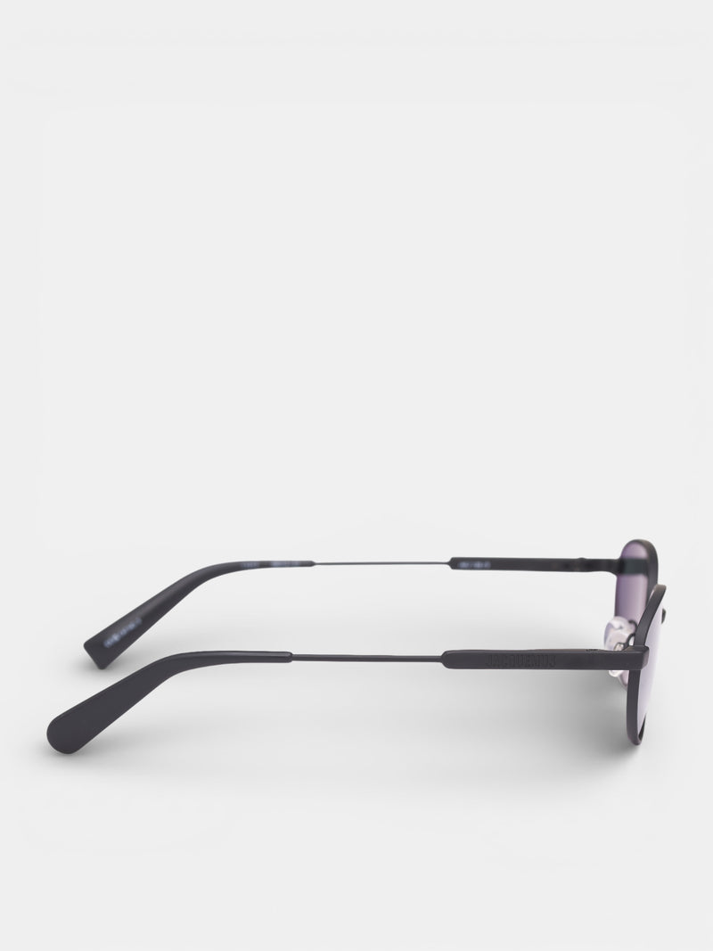 Jacquemus x Linda Farrow Oval Sunglasses (JAC120C5SUN-MATT-BLACK-GREY)