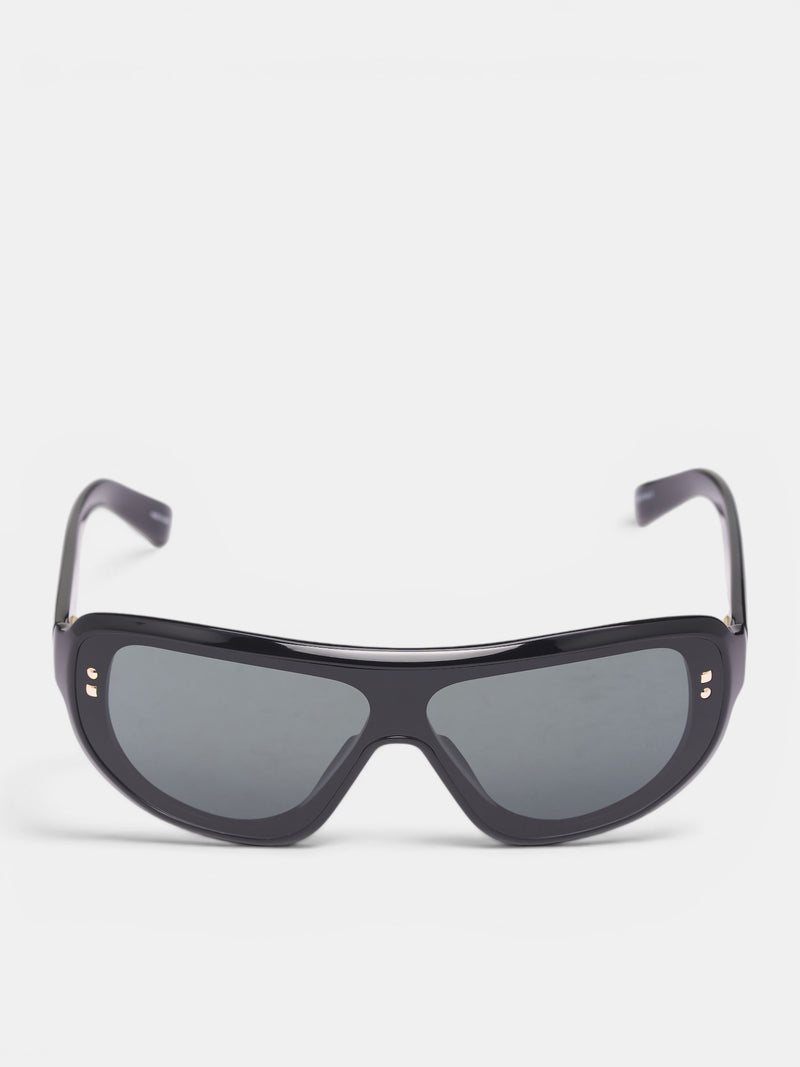 Linda Farrow x Jacquemus Havana Sunglasses (JAC225C1SUN-BLACK-LIGHT-GOLD-G)