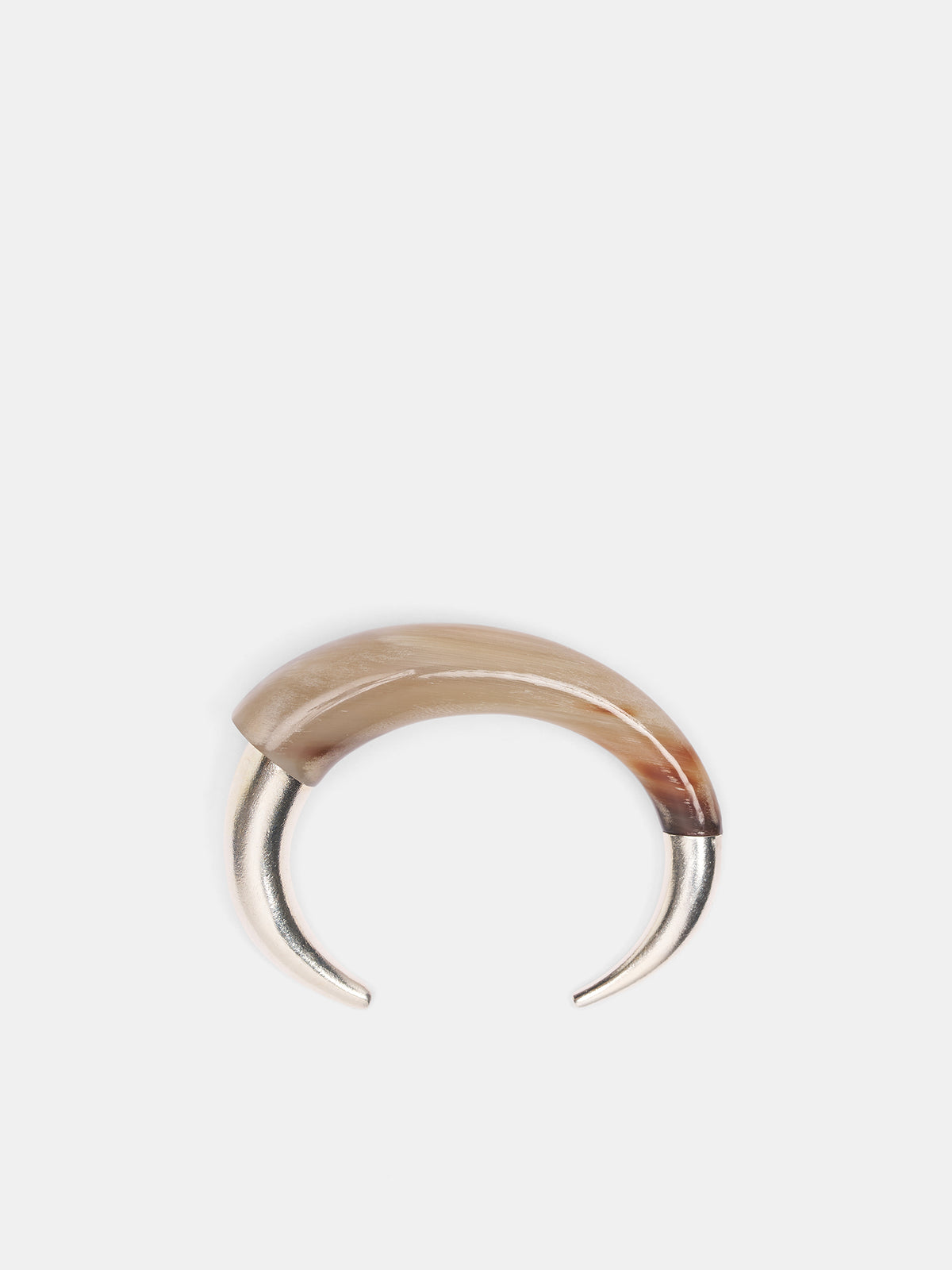 Hazel Wisdom Silver Cuff Bracelet (JB01H1YE450-LIGHT-HAZEL)