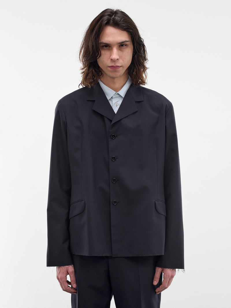 Black Boxy Blazer (JB21BN0232-J40249-402-BLUE)