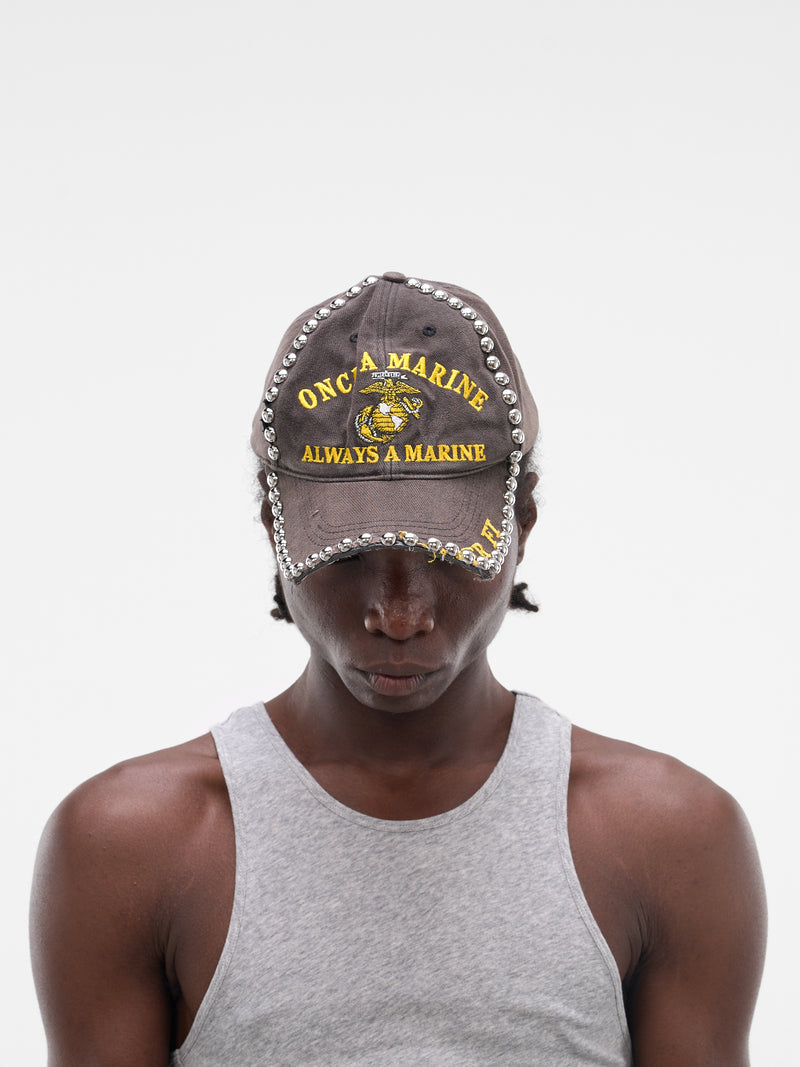 Black Metal Face Crust Cap (JJ-002-01-FADED-BLACK)