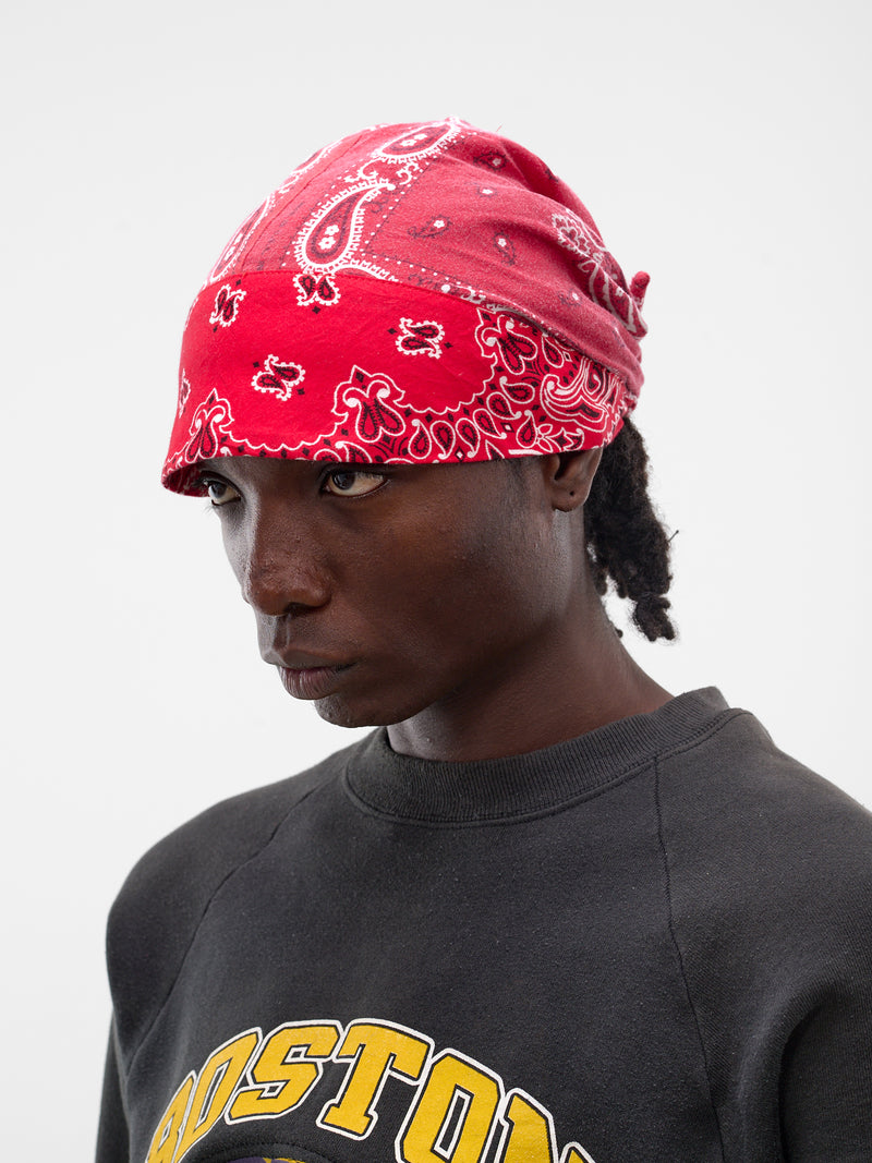 Red Paisley Bandana Cap (JJ-002-05-RED-PAISLEY)