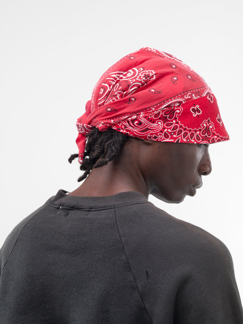 Red Paisley Bandana Cap (JJ-002-05-RED-PAISLEY)