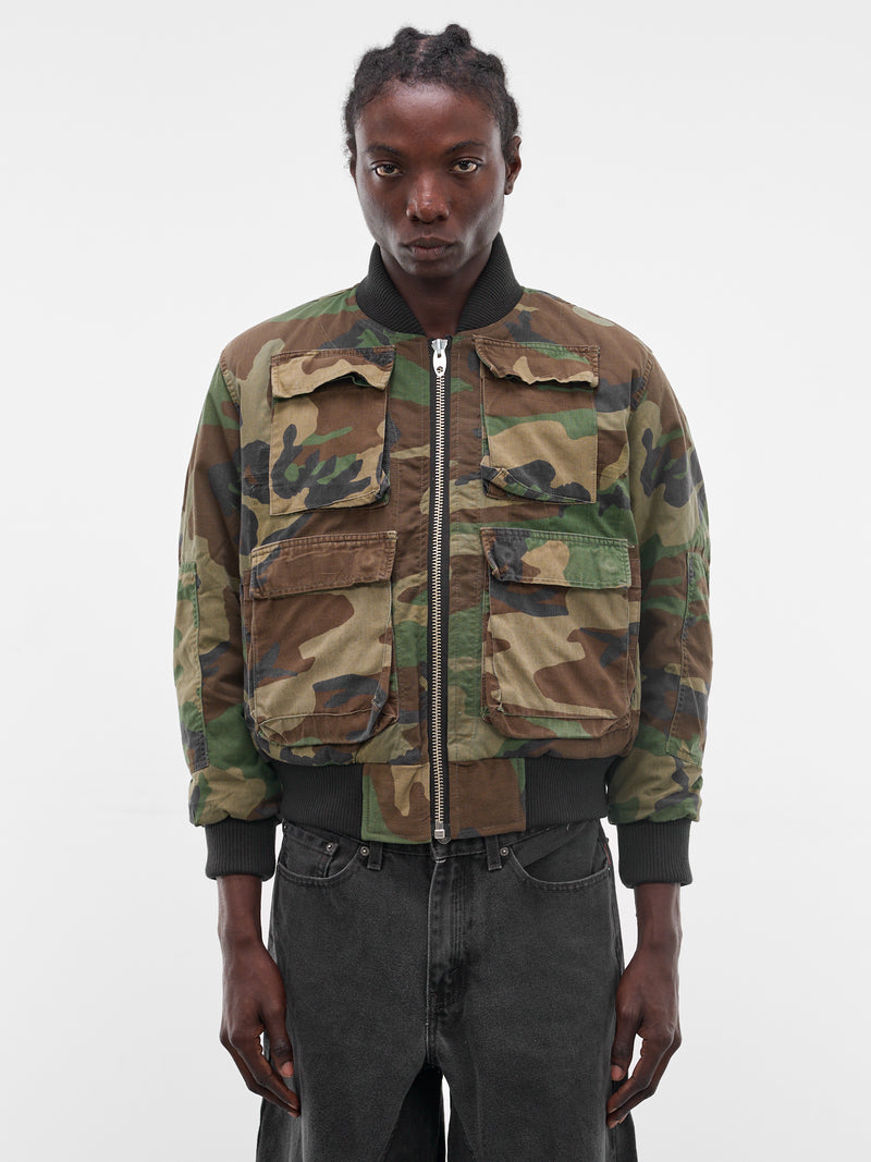 Woodland Camo Bomber Jacket (JJ-002-35-WOODLAND-CAMO)