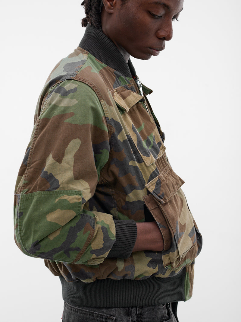 Woodland Camo Bomber Jacket (JJ-002-35-WOODLAND-CAMO)