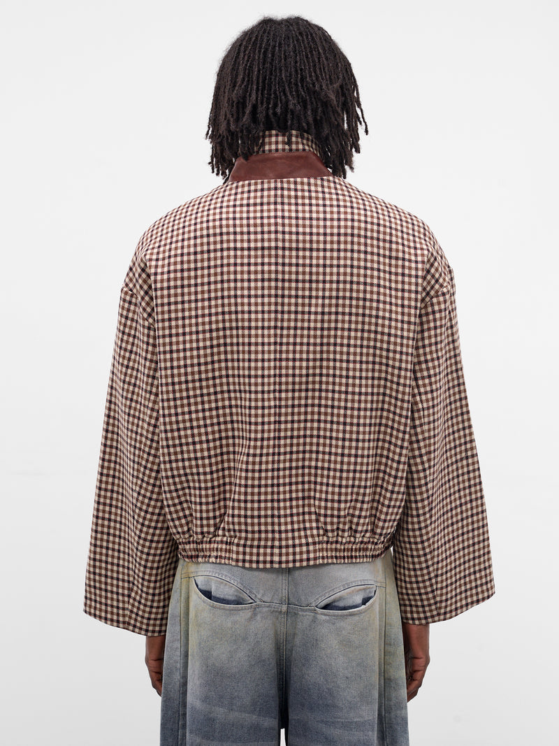 Medina Brown Plaid Harrington Jacket (JK-05-MP-MIGLE-PLAID-BROWN)