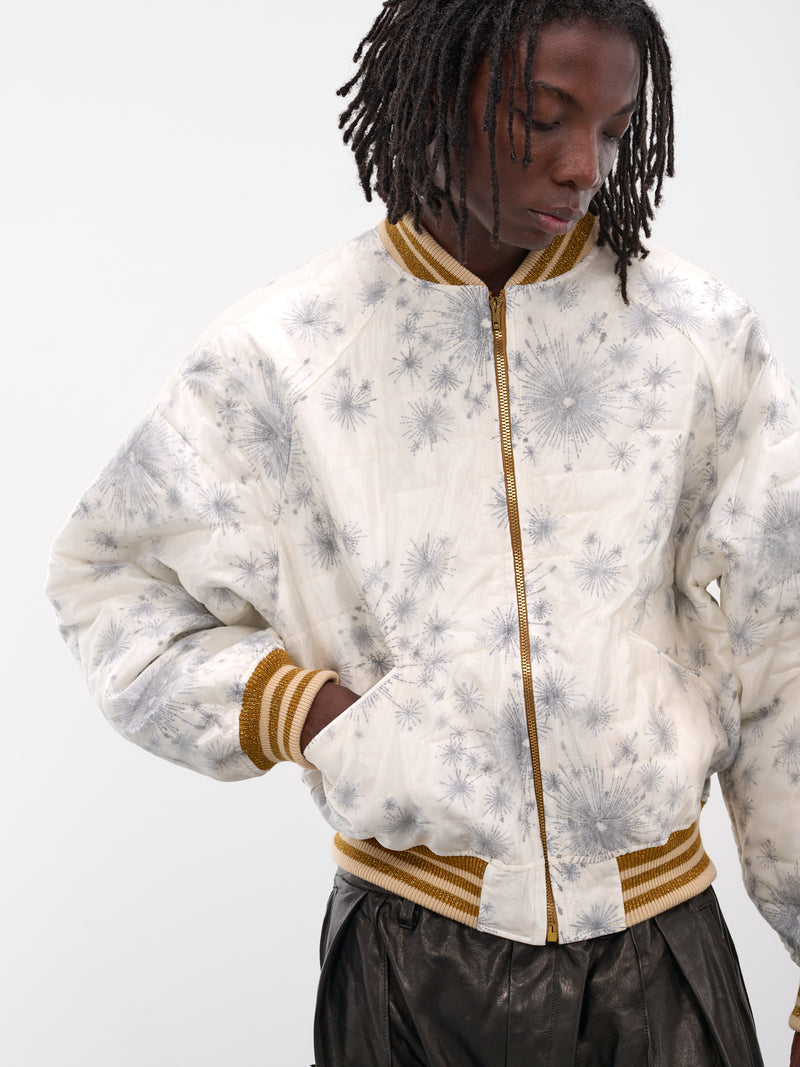 Gold Reversible Graphic Souvenir Jacket (JK-SV-NGA-1003-GOLD)