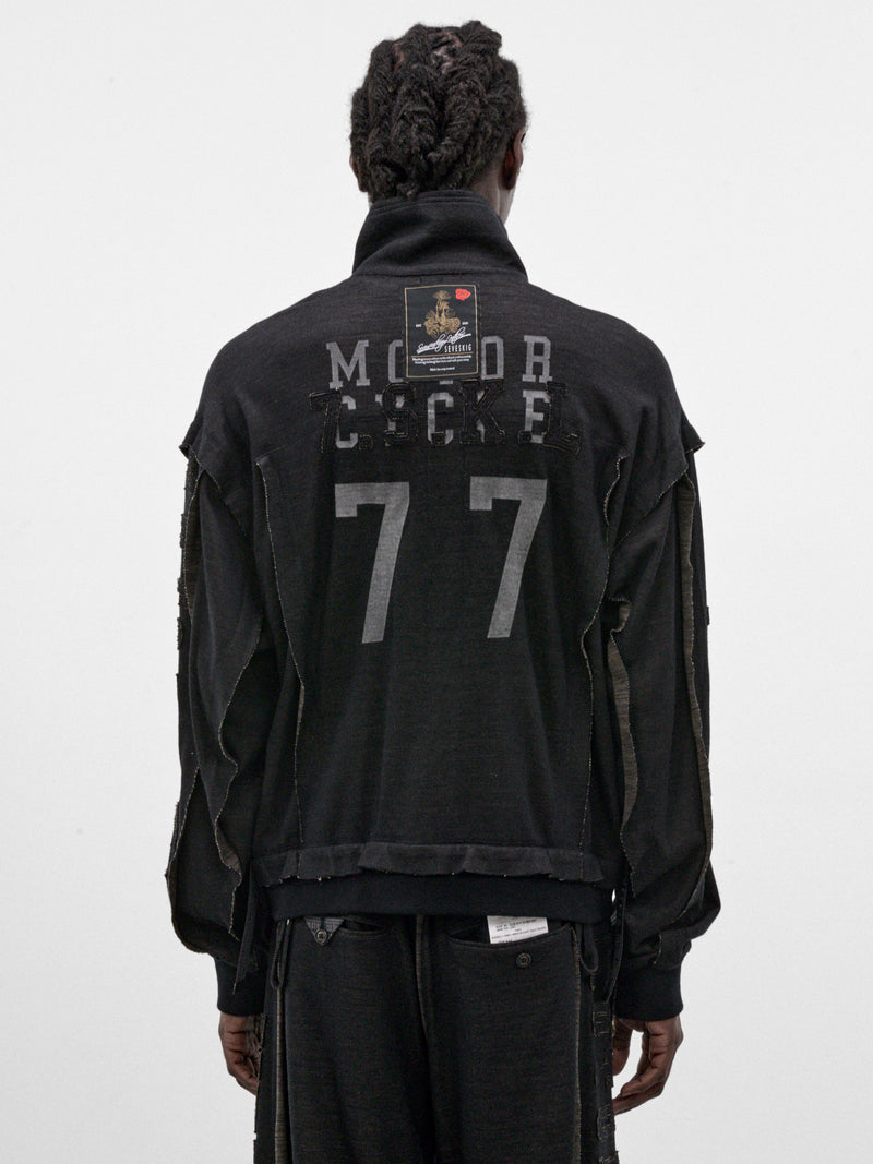 Black Deconstructed Honda Jacket (JK-SV-NRA-1004-BLACK)