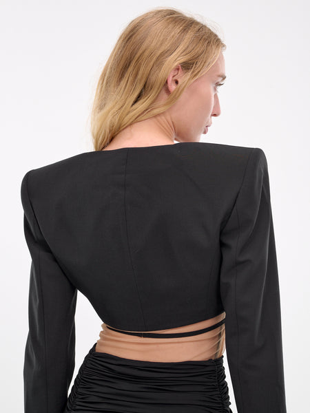 アウターその他 NENSI DOJAKA Woman Blazer Black NDAW23JKT019 BLACK Nensi Dojaka Blazers, sport coats and suit jackets for Women