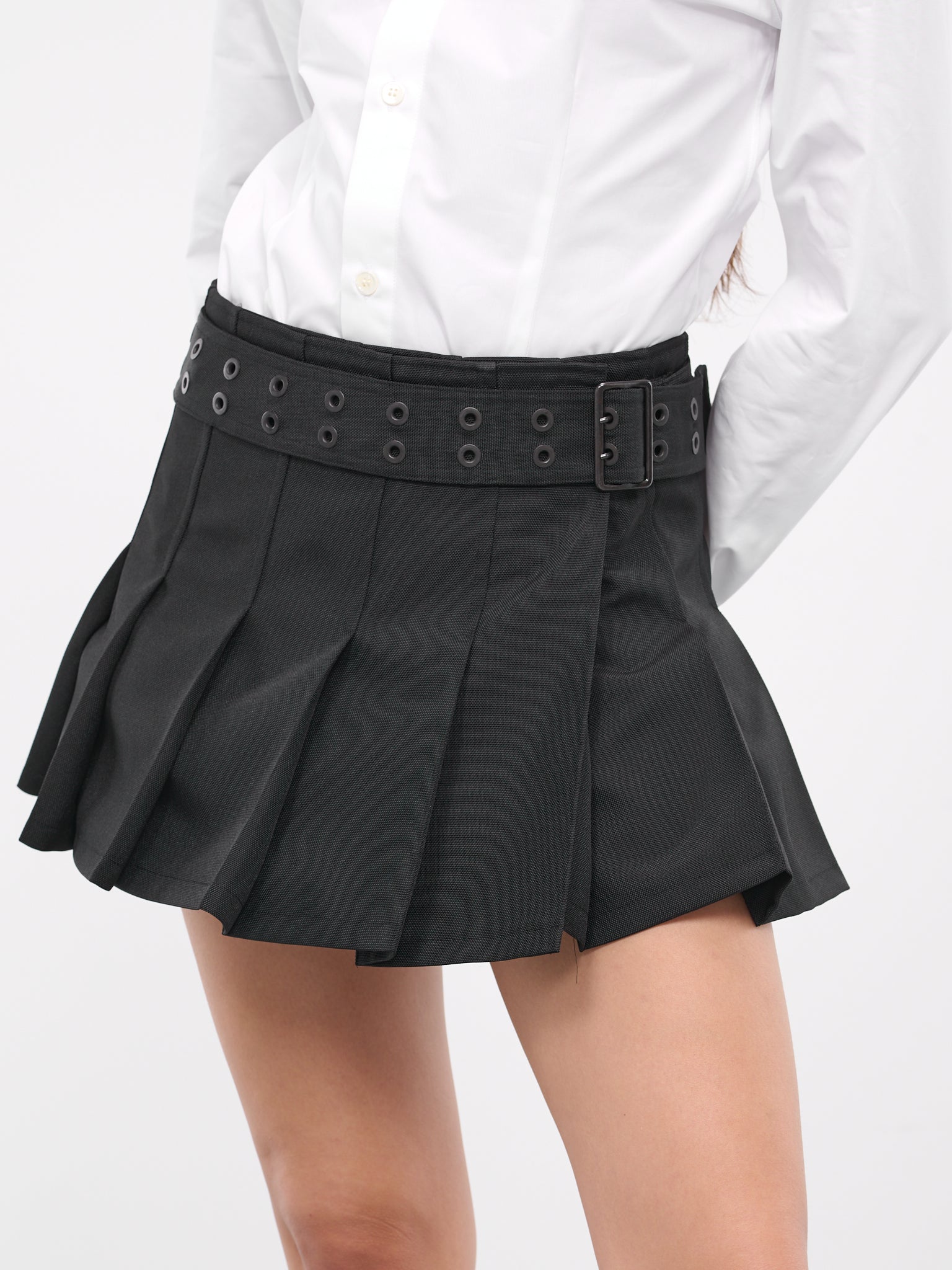 Pleated Mini Skirt (JL-S002-051-BLACK)