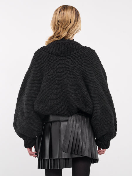 soft wool short V-neck KNIT | NKNIT