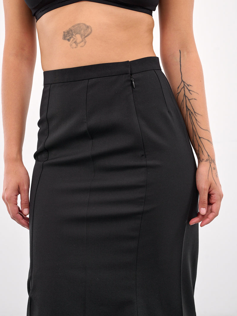 Deconstructed Trousers Skirt (JO-S007-S25-BLACK)