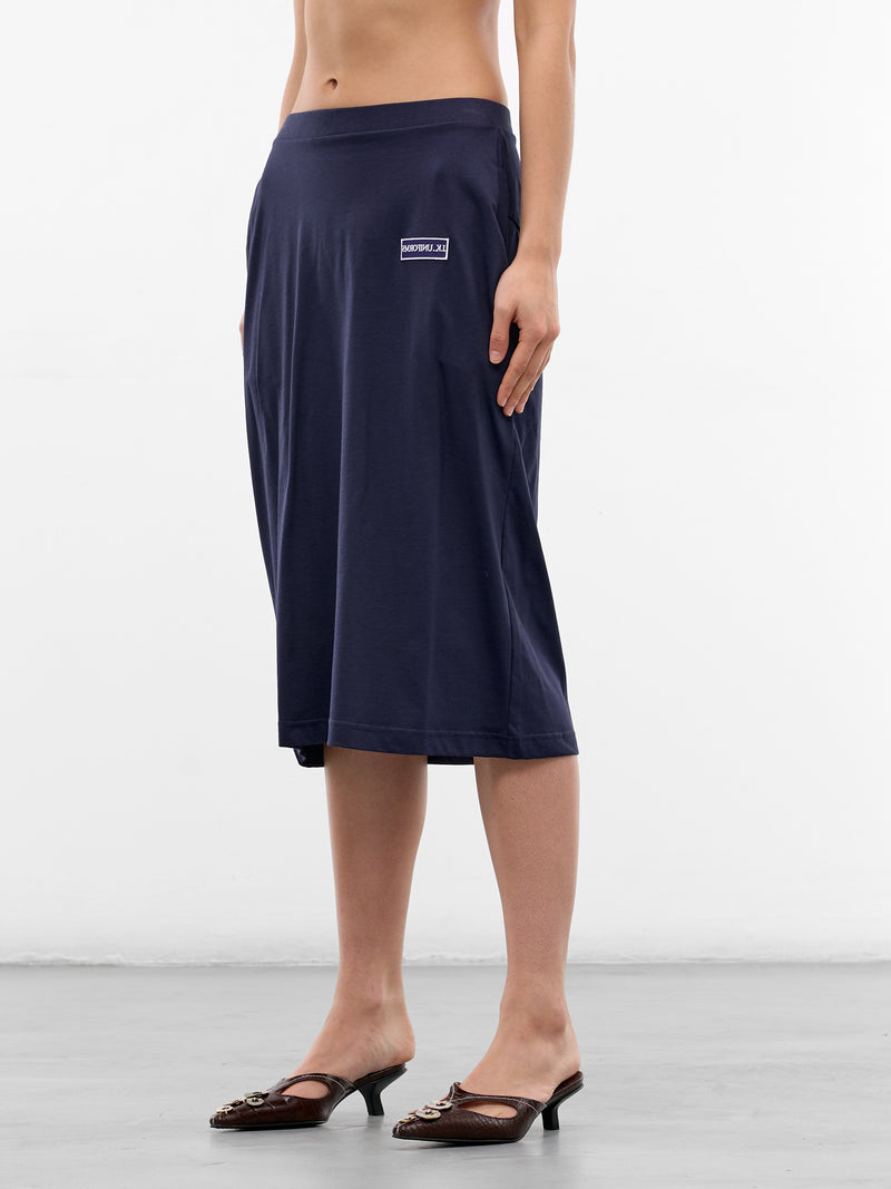 Dark Navy Johanna Cotton Skirt (JOHANNA-DARK-NAVY)