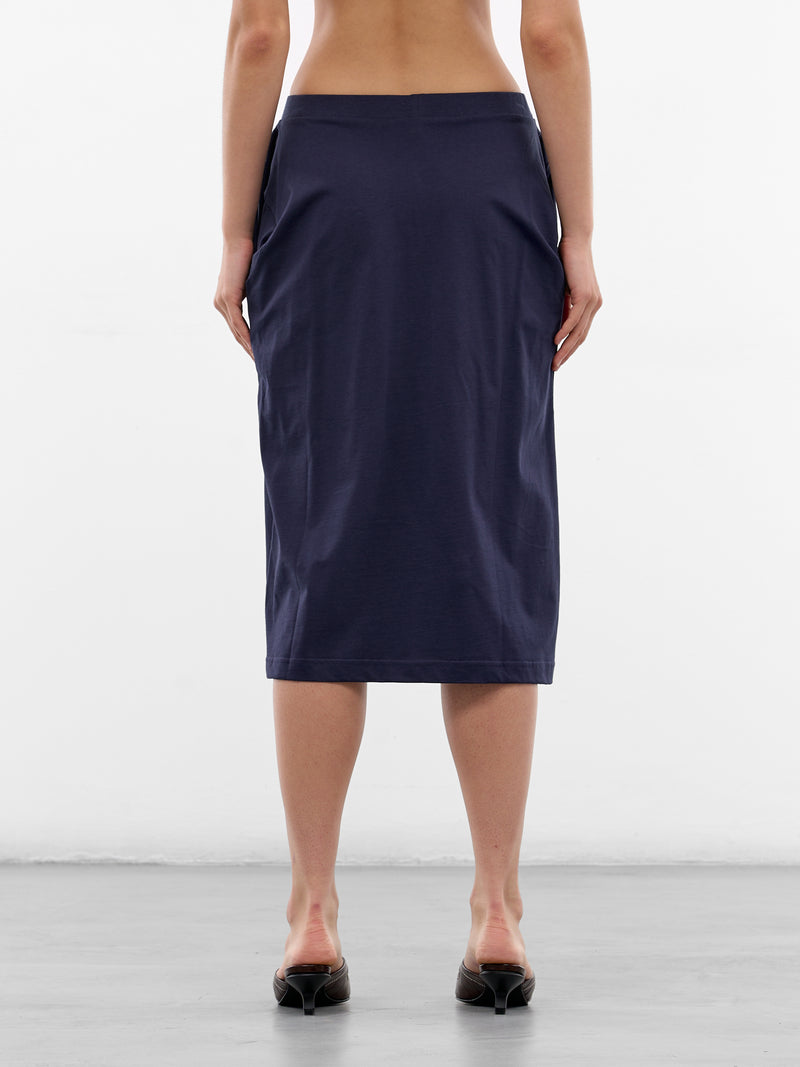 Dark Navy Johanna Cotton Skirt (JOHANNA-DARK-NAVY)