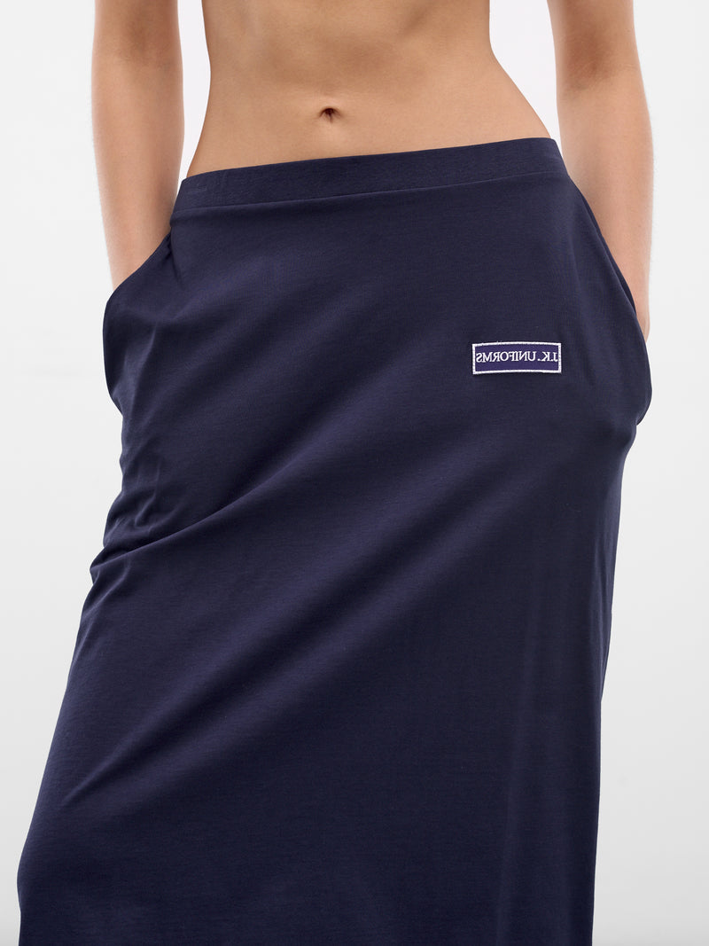 Dark Navy Johanna Cotton Skirt (JOHANNA-DARK-NAVY)