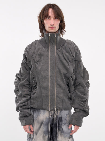 Men's Dégradé padded bomber jacket | Grey | Diesel
