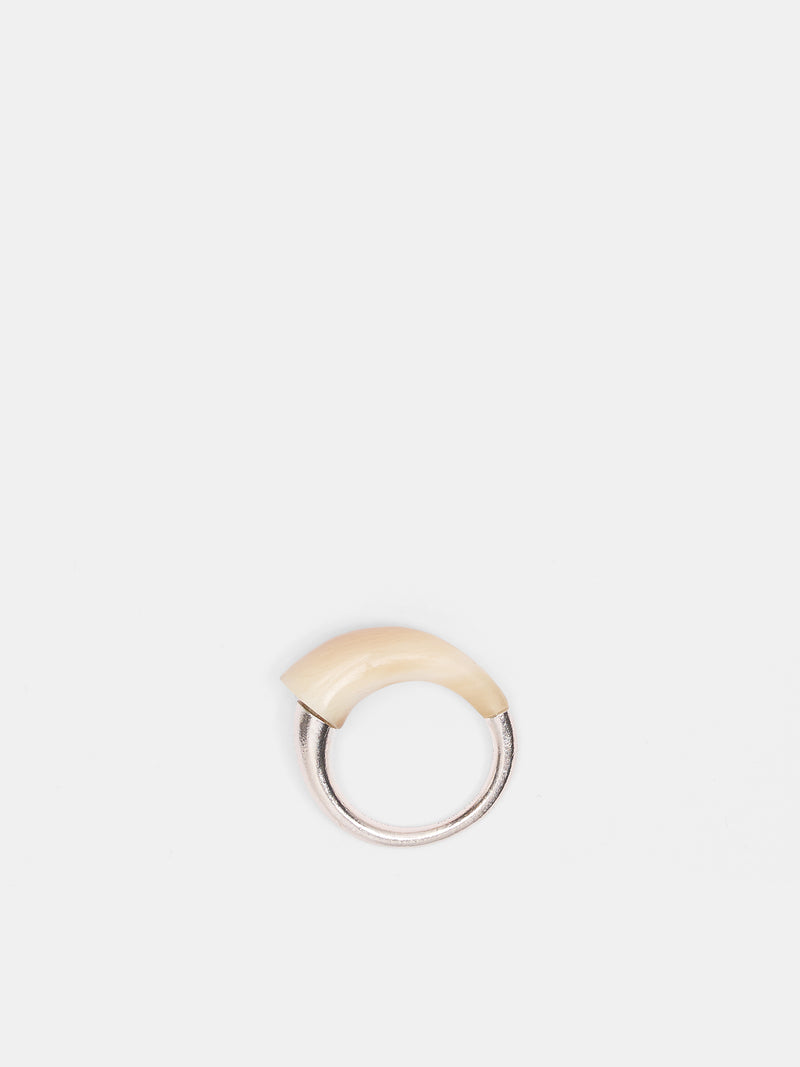 Hazel Wisdom Silver Ring (JR03H1YE450-LIGHT-HAZEL)