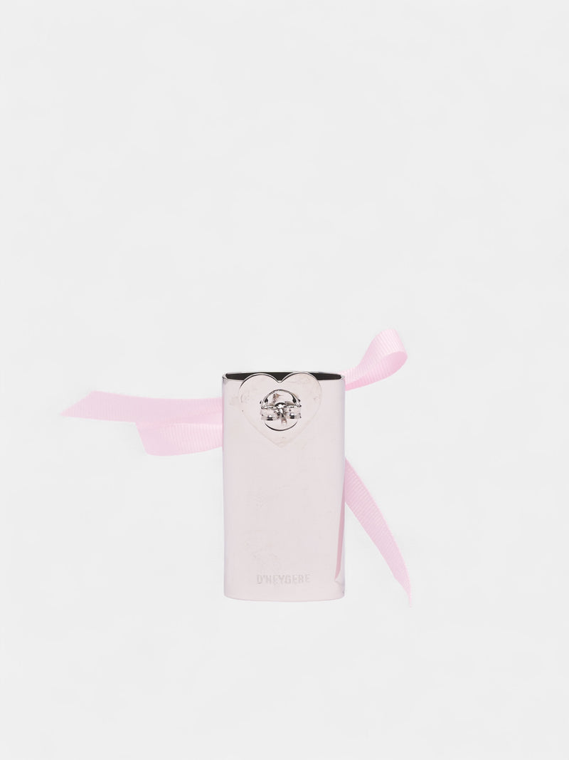 Pink 925 Silver Lighter Holder Earrings (JW09-SILVER-PINK)