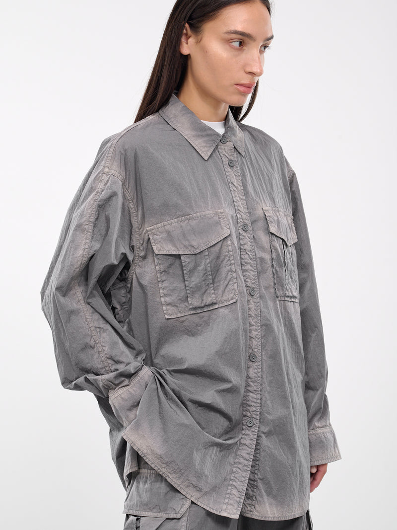 Nylon Cargo Shirt (JW4764W04-GREY)