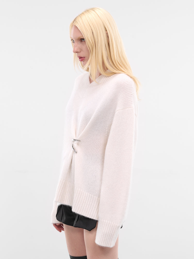 Ivory Cashmere Claws Sweater (K1002-IVORY)