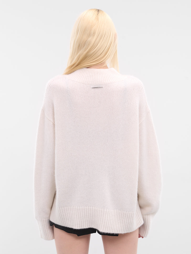 Ivory Cashmere Claws Sweater (K1002-IVORY)