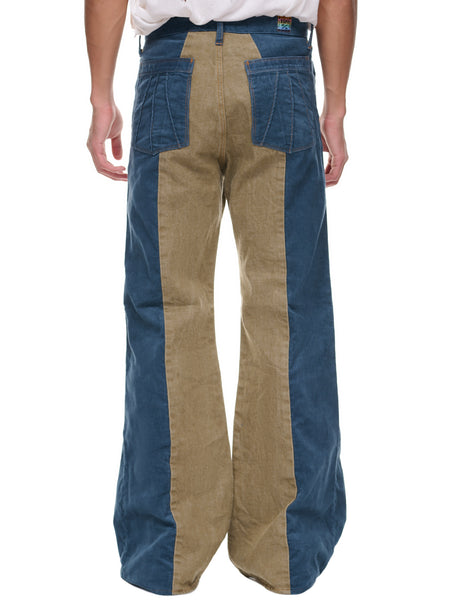 パンツ Rare 00s NOS Blue-brown flared pants Rare 00s NOS Blue-brown flared pants パンツ