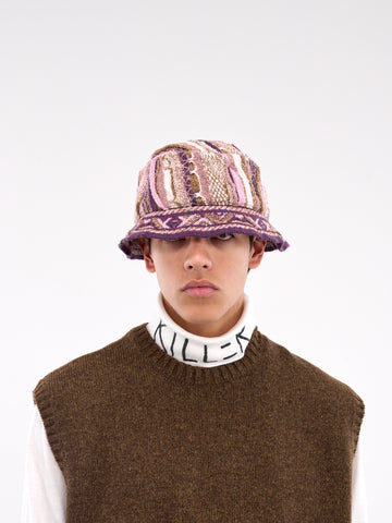韓國◆Pink BUCKET HAT [AWESOMENEEDS] Summer Artichaut Pink Bucket Hat Mens For Women Wide Brim