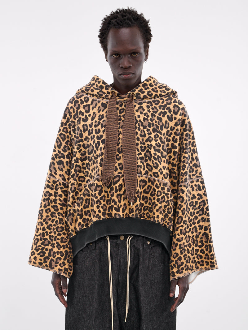 Leopard Devil Hoodie (K2410LC074-BROWN)