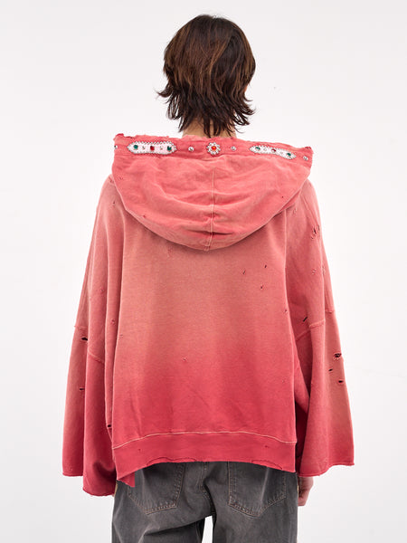 海外から輸入 Studs Thriller Devil Hoodie (K2411LC137-RED) トップス