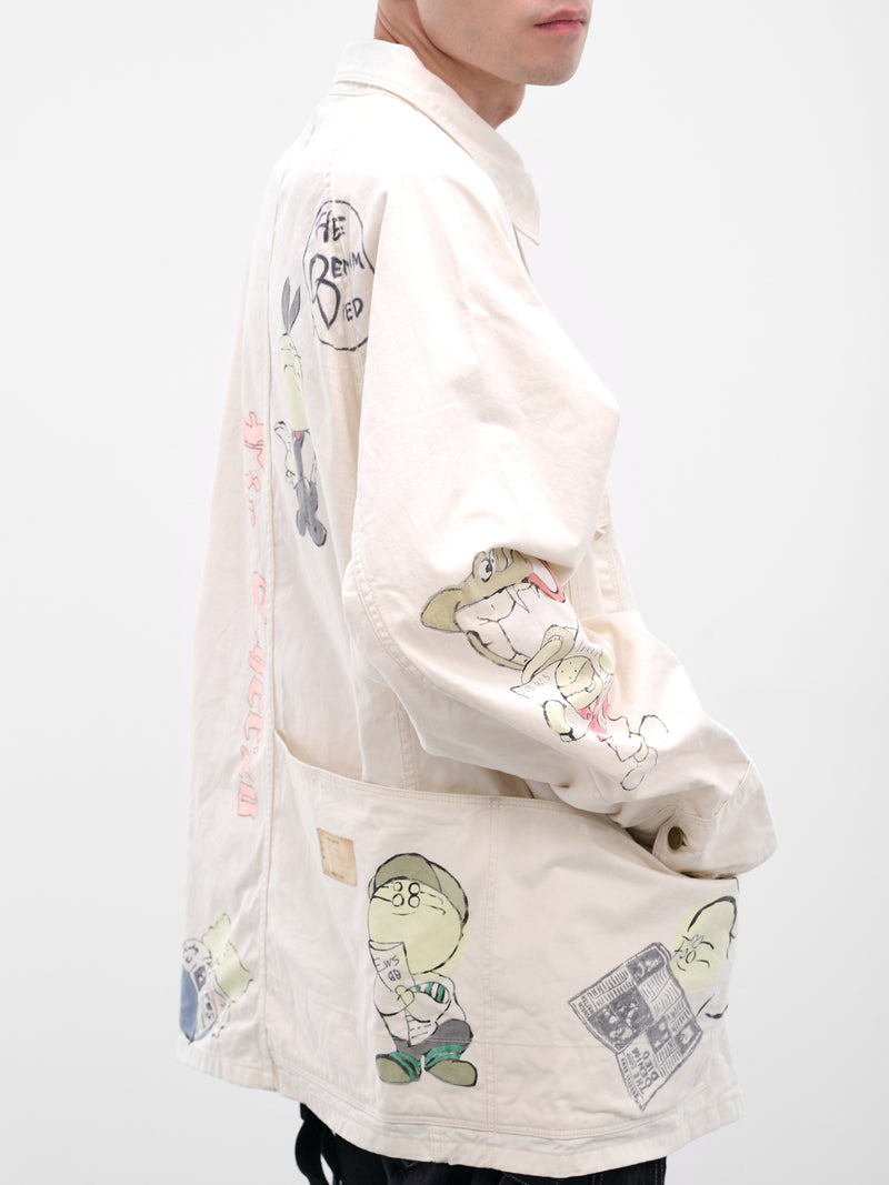 White Muratwill Cactus Beer Jacket (K2503LJ083-NAT-NATURAL)