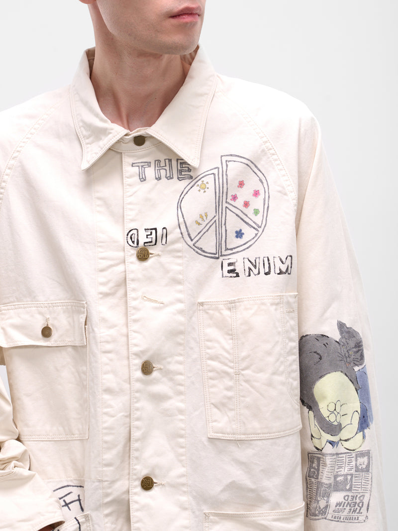 White Muratwill Cactus Beer Jacket (K2503LJ083-NAT-NATURAL)