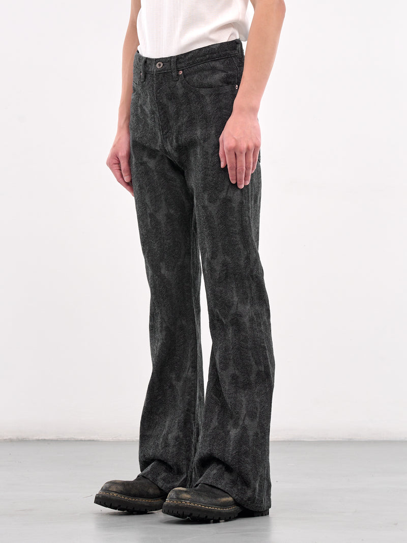 Magpie Feather Denim Jeans (K2503LP027-BLACK)