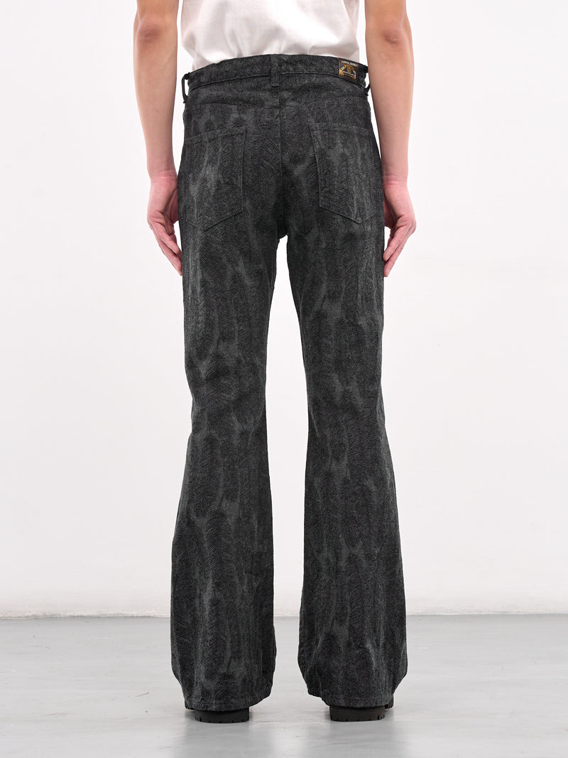 Magpie Feather Denim Jeans (K2503LP027-BLACK)