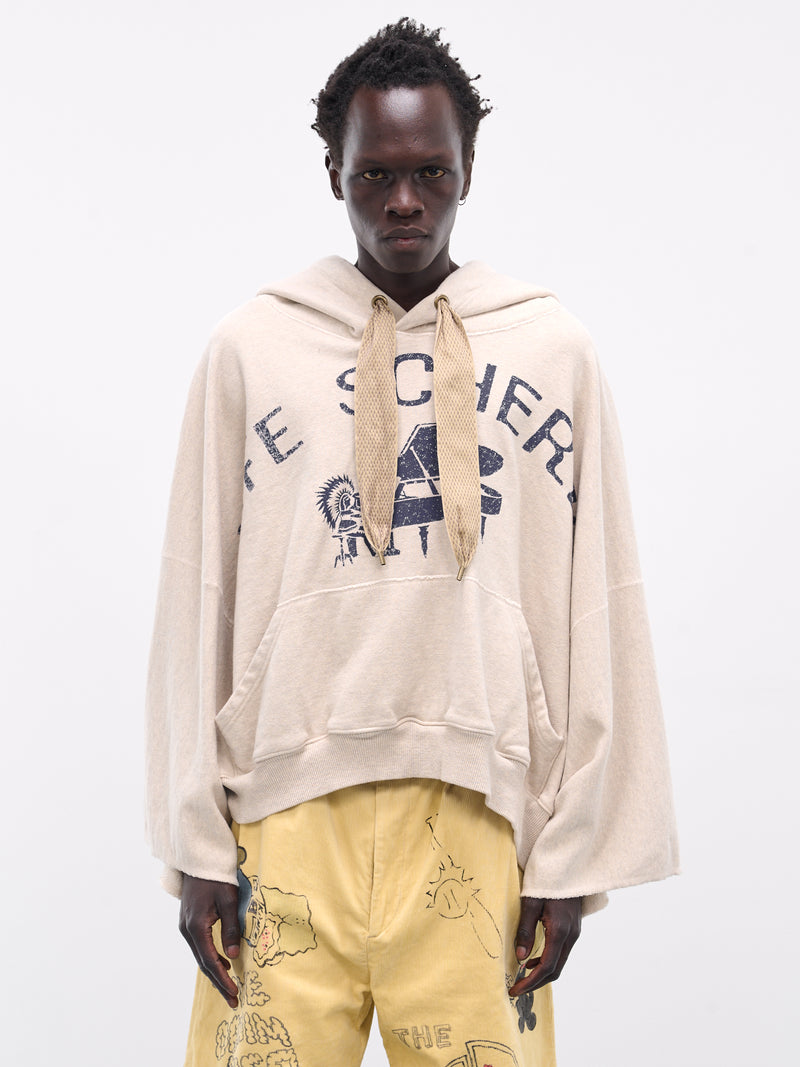 'Life Scherzo' Fleece Devil Hoodie (K2504LC154-NAT-NATURAL)