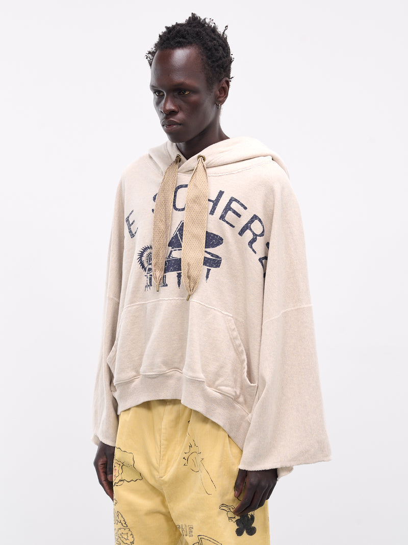 'Life Scherzo' Fleece Devil Hoodie (K2504LC154-NAT-NATURAL)