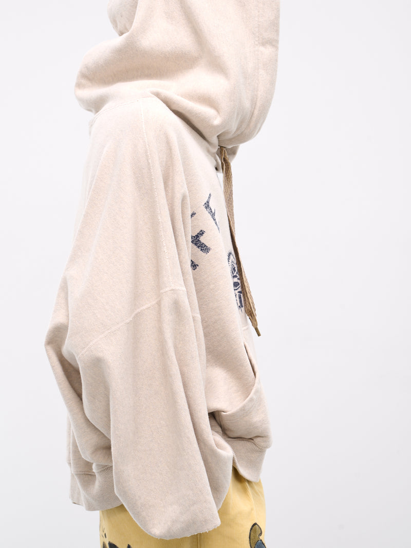 'Life Scherzo' Fleece Devil Hoodie (K2504LC154-NAT-NATURAL)