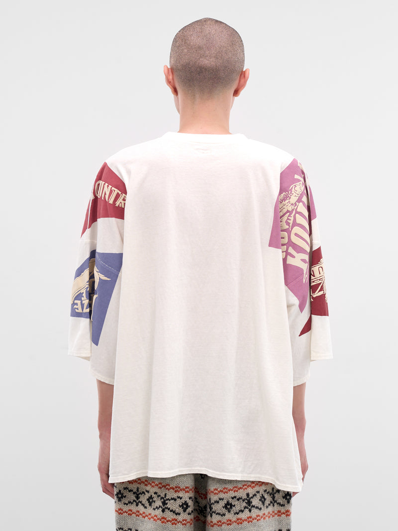 Yukon River Print Oversized Tee (K2508SC010-PURPLE)